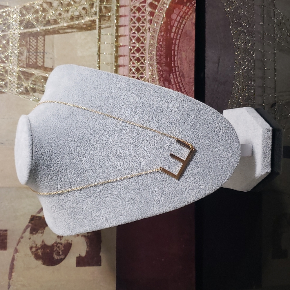 Letter E , Letter Pendant Fashion Necklace